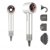 Фен для волос SenCiciMen Hair Dryer (X13), (4 насадки) EU, Серебро