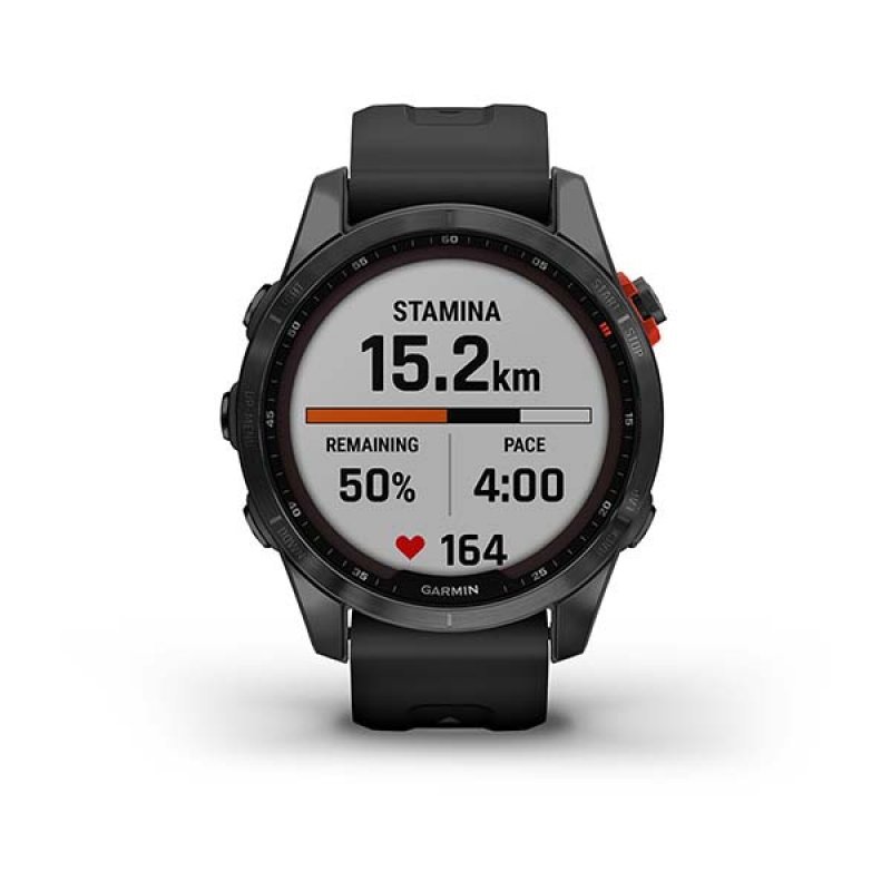 Смарт-Часы Garmin Fenix 7S Solar (Slate Gray with Black Band) (010-02539-13)