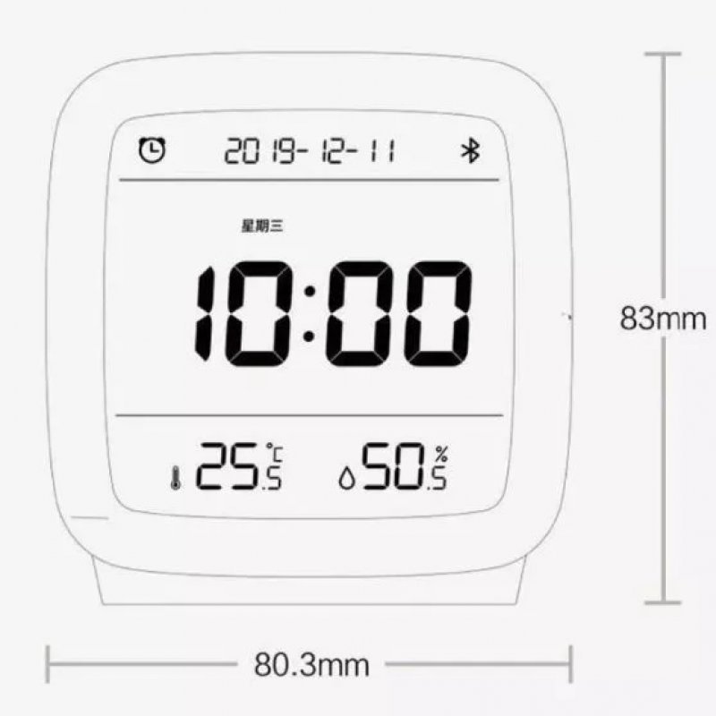 Будильник умный Qingping Bluetooth Alarm Clock (CGD1) Зелёный