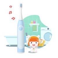 Детская электрическая зубная щётка MiTU Rabbit Childrens Sonic Electric Toothbrush (MES801) (Голубая