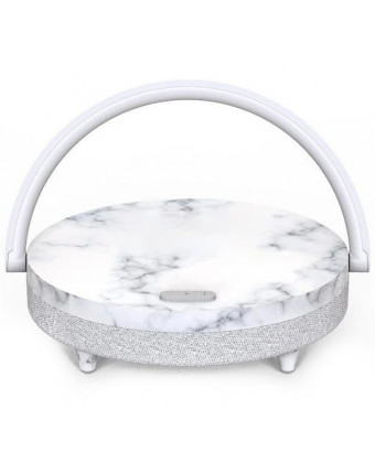 Колонка с функцией беспроводной зарядки EZVALO Wireless Charger Music Lamp ( LYYD01) Мрамор