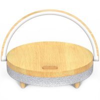 Колонка с функцией беспроводной зарядки EZVALO Wireless Charger Music Lamp ( LYYD01) Дерево