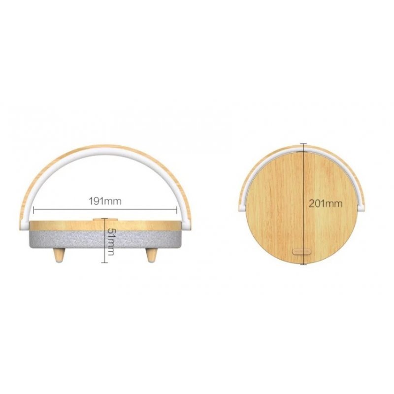 Колонка с функцией беспроводной зарядки EZVALO Wireless Charger Music Lamp ( LYYD01) Мрамор