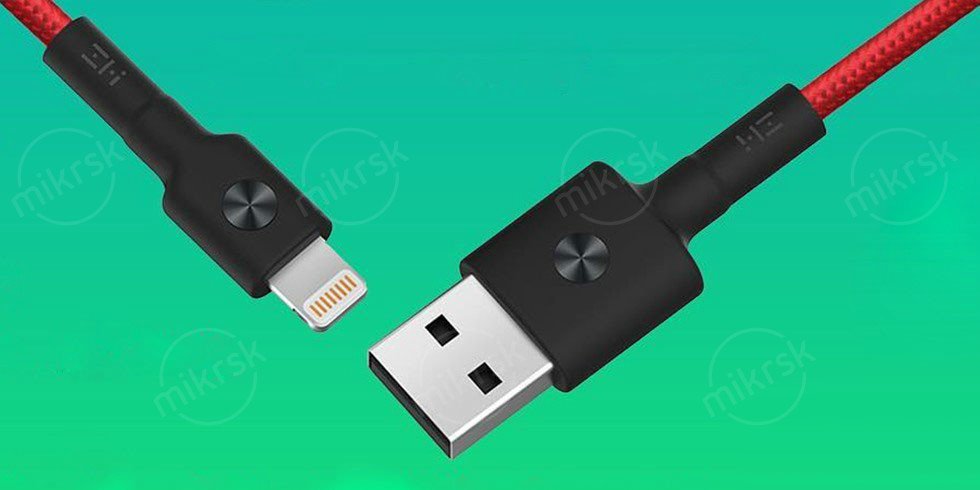 Кабель USB/Lightning Xiaomi ZMI MFi 100 см AL803 (Красный)