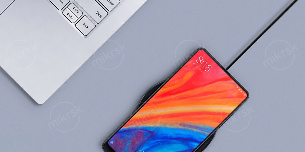 Беспроводное зарядное устройство Xiaomi Mi Wireless Charging Pad (EAC)(черный, с проводом, без адаптера)