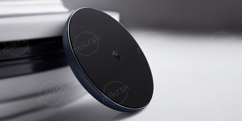 Беспроводное зарядное устройство Xiaomi Mi Wireless Charging Pad (EAC)(черный, с проводом, без адаптера)