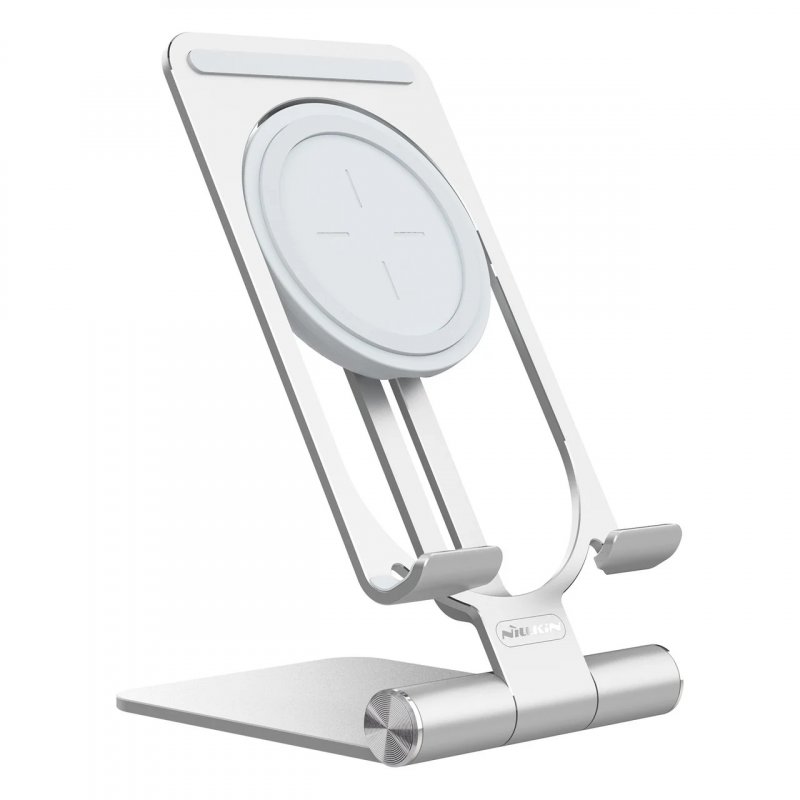 Держатель для телефона+Зарядка Nillkin PowerHold Mini Wireless Charging Stand (NKT01) Серебро
