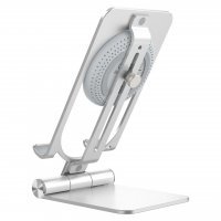 Держатель для телефона+Зарядка Nillkin PowerHold Mini Wireless Charging Stand (NKT01) Серебро