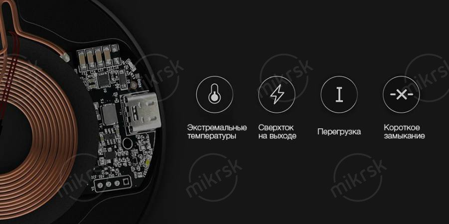 Беспроводное зарядное устройство Xiaomi ZMI Wireless Charger WTX10 купить в спб