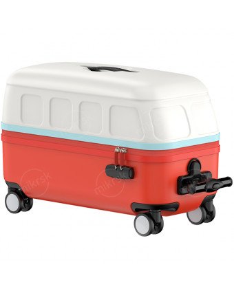 Чемодан детский Rice rabbit trolley case Cherry powder (17  Juvenile Small Bus ride Trolley Case Red