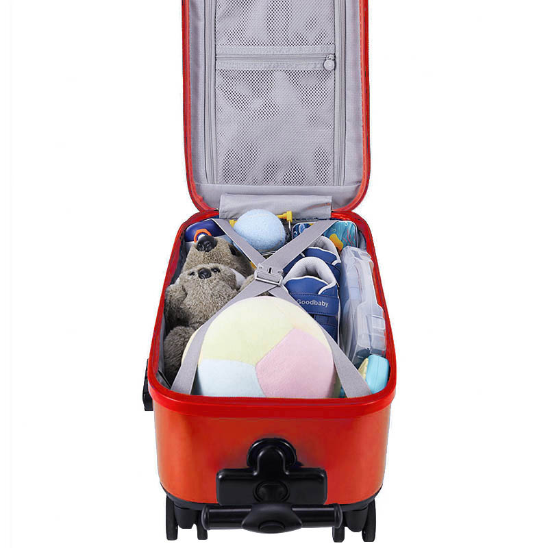 Чемодан детский Rice rabbit trolley case Cherry powder (17  Juvenile Small Bus ride Trolley Case Red