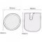 Зеркало для макияжа карманное Jordan&Judy Led Lighted Travel Makeup Mirror NV030 Черное