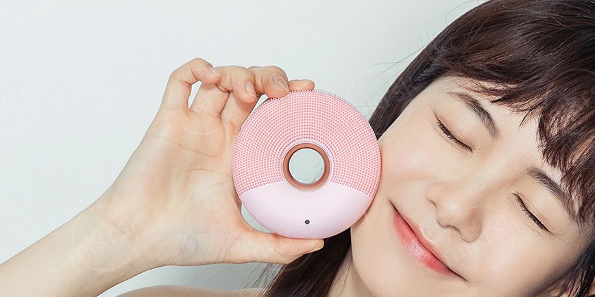 Массажер для чистки лица Xiaomi DOCO Smart Sonic (розовый)