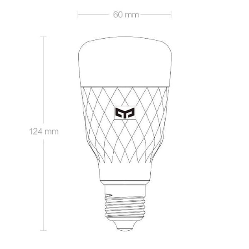 Умная лампочка Yeelight Smart LED Bulb 1S (Color, YLDP13YL)