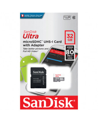 Карта памяти SanDisk Ultra microSDHC 32Gb (Class 10, UHS-I)
