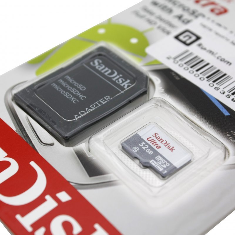 Карта памяти SanDisk Ultra microSDHC 32Gb (Class 10, UHS-I)