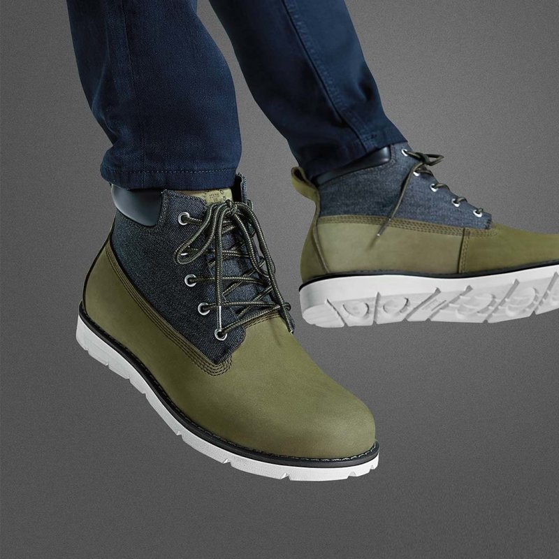 Ботинки Seven-faced Cowhide Simple Casual Men's Boots 38р. Зеленый