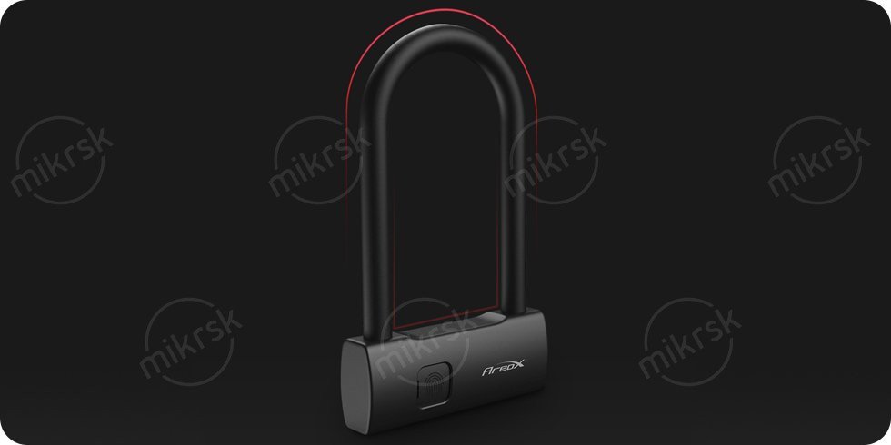 Умный замок Xiaomi AreoX U-lock Smart Fingerprint U8 (300 мм) Умный замок Xiaomi AreoX U-lock Smart Fingerprint U8 (300 мм)