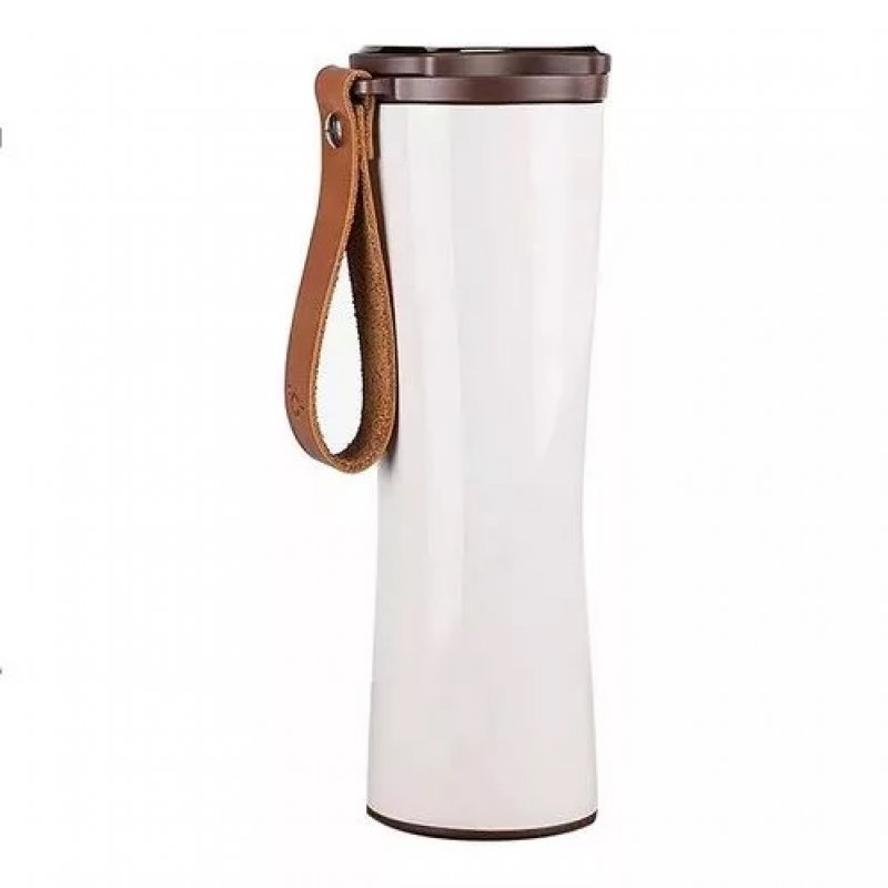 Термос Kiss Kiss Fish OLED с дисплеем 430ml Белый