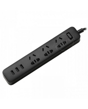 Сетевой фильтр Xiaomi Mi Power Strip (3 розетки+3 USB) XMCXB01QM (Черный)
