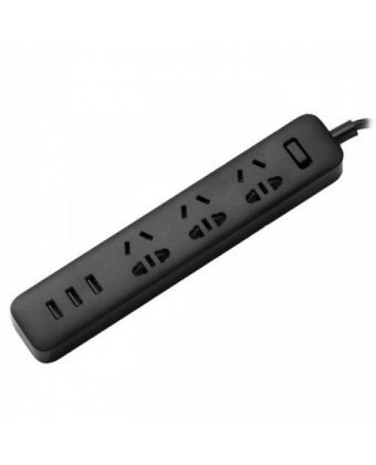 Сетевой фильтр Xiaomi Mi Power Strip (3 розетки+3 USB) XMCXB01QM (Черный)