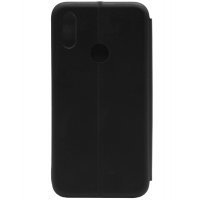 Книжка Xiaomi Redmi Note 7 Кожа с Металлическим Элементом Черный