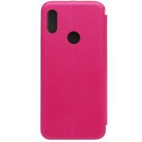 Книжка Xiaomi Redmi Note 7 Кожа с Металлическим Элементом Бордо