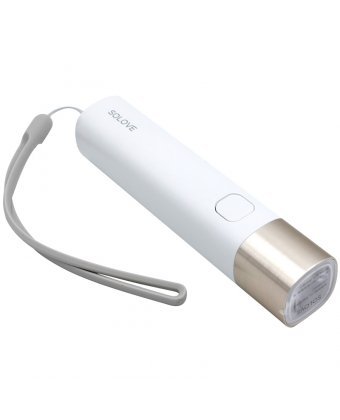 Фонарь SOLOVE X3s USB +3000mA Power Bank (Белый)